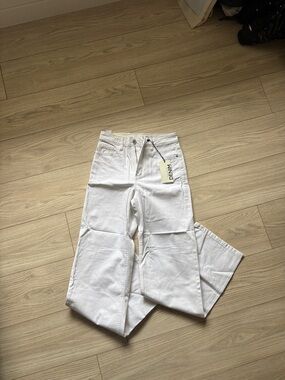 Dynamite White Wide Leg Jeans